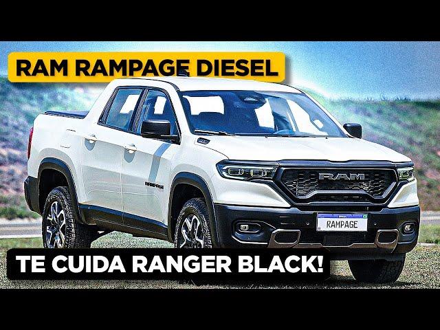 NOVA RAM Rampage 2025: TURBÃO DIESEL DE 200cv! Compensa mais do que Ranger Black?