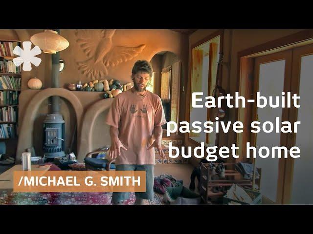 Earth-built passive solar home: cob (south), strawbale (north)