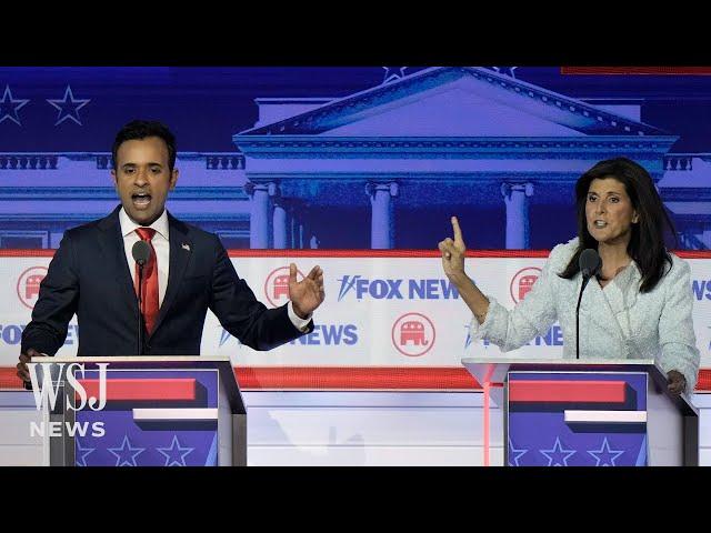 ‘Rookie’ Vivek Ramaswamy Clashes With Haley, Others at GOP Debate | WSJ News