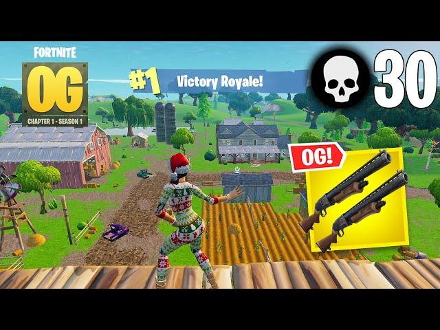 Settings + 30 Elimination Solo Vs Squads Win Gameplay (Fortnite OG Chapter 1 Season 1)