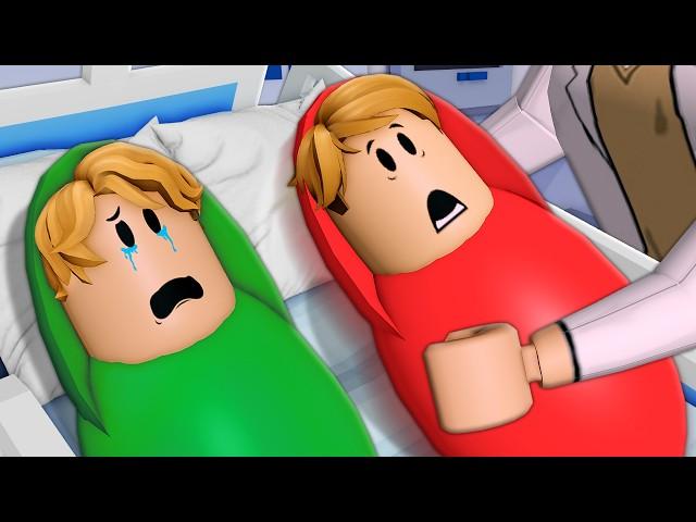 Twins SEPARATED At Birth! (A Roblox Movie)