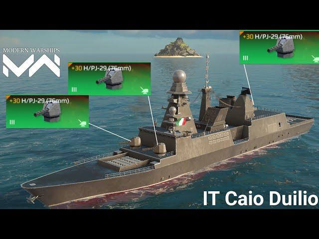 IT Caio Duilio with New Cannon H/PJ-29 | Modern Warships Alpha Update