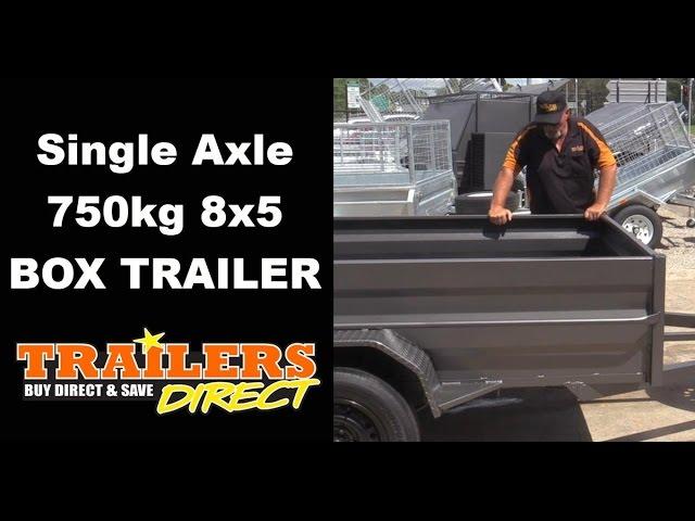 Single Axle Box Trailer By Trailers Direct - Ph 1300 866 869