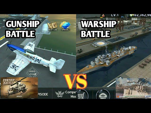 Gunship Battle Vs Warship Battle ! Which Game is better ?