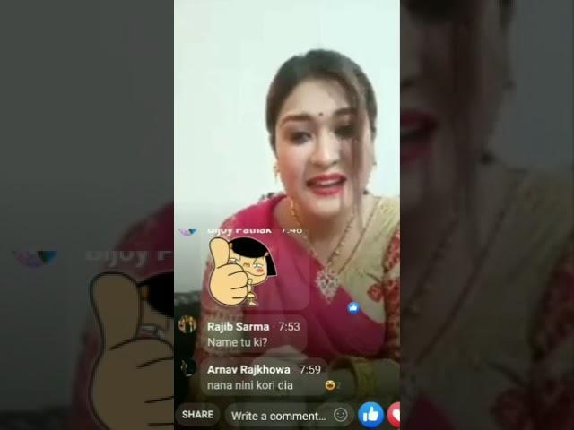 Actress Debashree Gogoi Facebook live