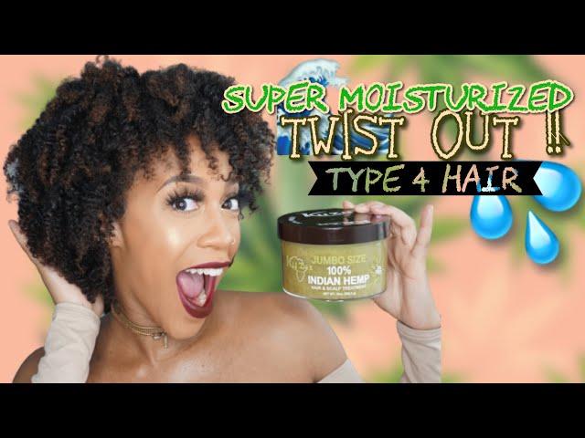 SUPER Moisturized Twist Out on Natural Hair | Kuza Hair Grease | YELLOOBERRY