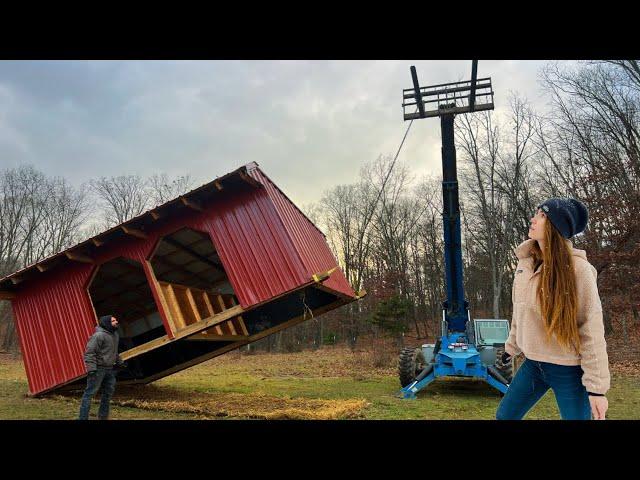 Moving 10x20 Barn Stall + Cabin Roofing