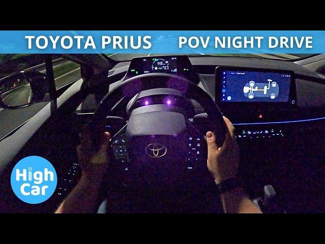 TOYOTA PRIUS PHEV 223HP 2024 | POV NIGHT DRIVE 4K