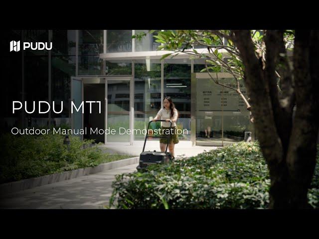 PUDU MT1 - Outdoor Manual Mode Demonstration | Pudu Robotics