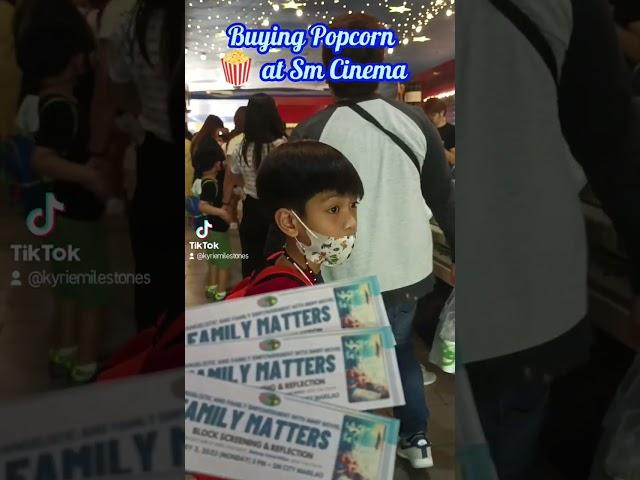 ENJOY BUYING POPCORN AT SM CINEMA FAMILY MATTERS BLOCK SCREENING #shorts #familymatters #popcorn