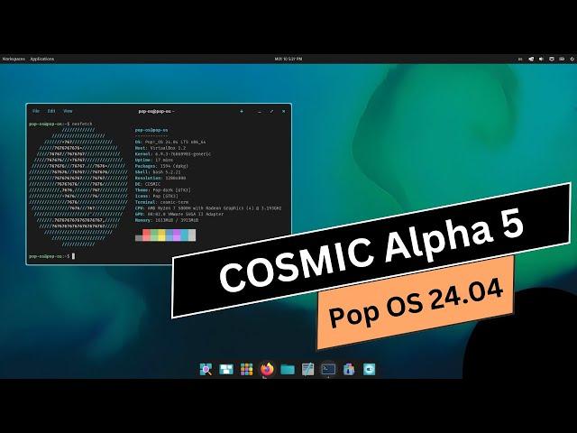 COSMIC Alpha 5: Pop OS 24.04LTS | What's New?