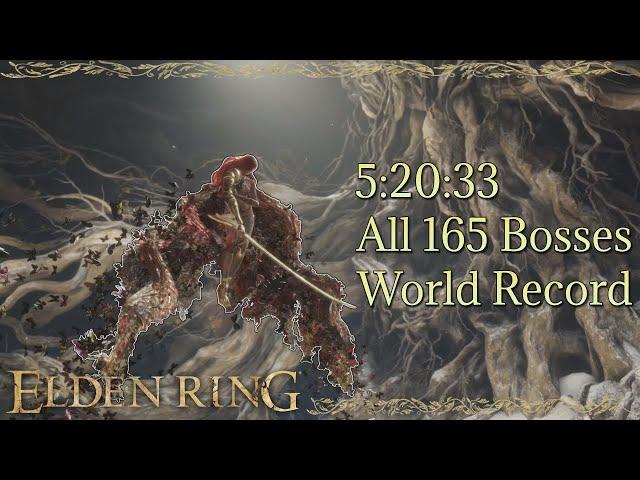 World Record Elden Ring All Bosses Speedrun in 5:20:33