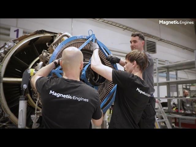 HPT Blade Replacement on a CFM56-7B Engine: Magnetic Engines workshop timelapse