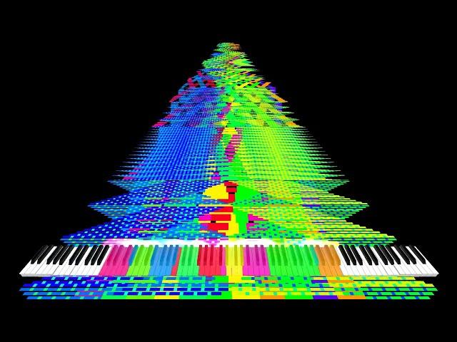 [Art MIDI] Tetris Block Arts merged in 1 midi