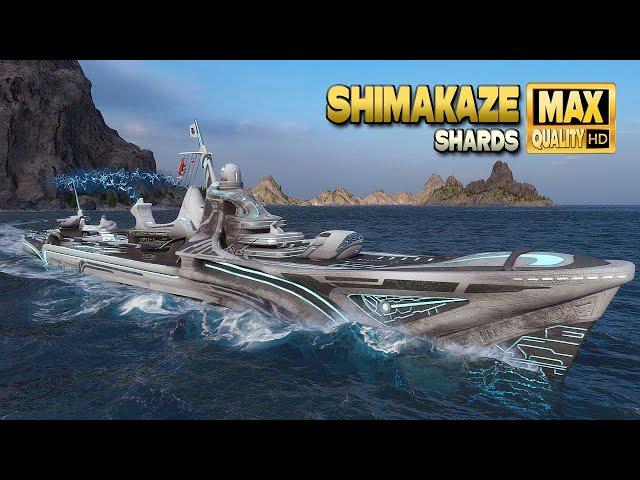 Destroyer Shimakaze: MVP on map Shards - World of Warships