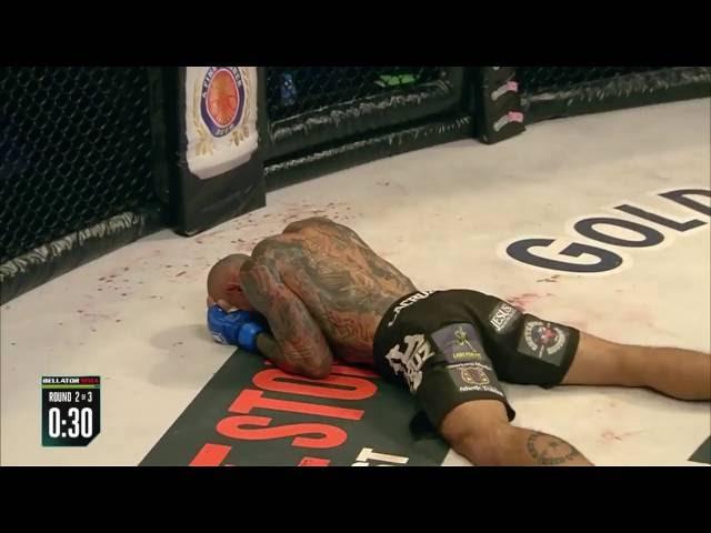 Michael "Venom" Page Knocks Out "Cyborg" Santos with Flying Knee - Pokemon Celebration