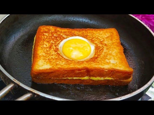 New Style French Toast Recipe! It's So Delicious! Bread Egg Toast! Delicious Food Recipe At Home