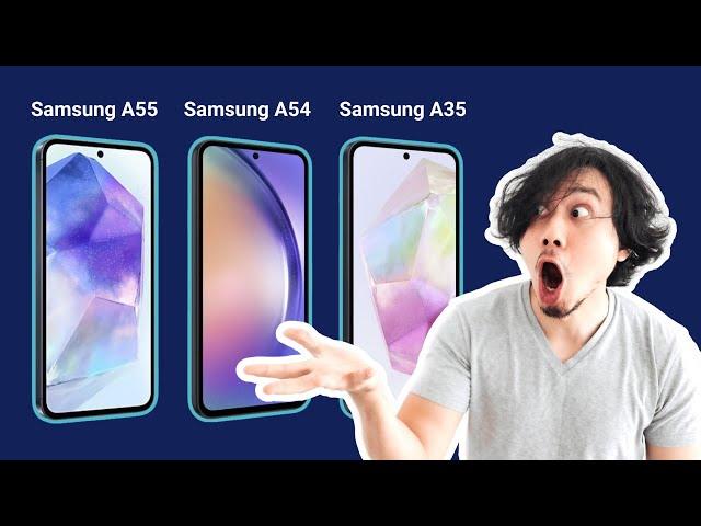 Samsung A55 vs A54 vs A35 – The Galaxy Battle of 2024!