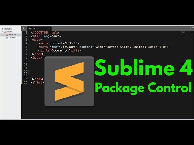 How to sublime text 4 package  install or package control.(New update)