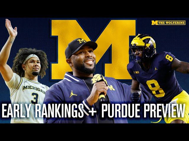 WAY-TOO EARLY Rankings And Betting Odds | Previewing Michigan Basketball vs. Purdue