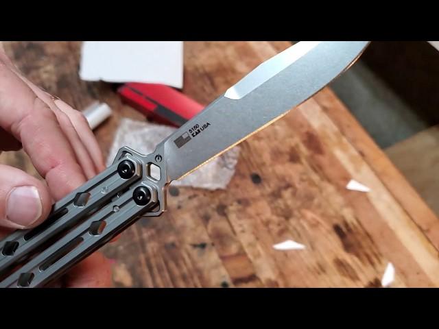 Kershaw Lucha Unboxing - butterfly knife with ball bearing pivots