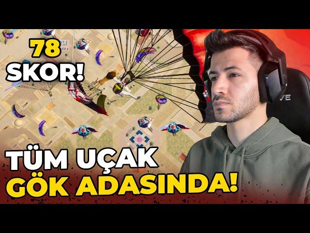 TÜM UÇAK GÖK ADASINA ATLARSA? PUBG MOBILE