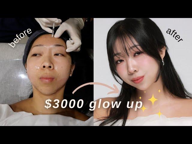 korea glow up & what i crocheted (skin clinic, idol makeup, nails, profile pic, haircut, yarn cafe)