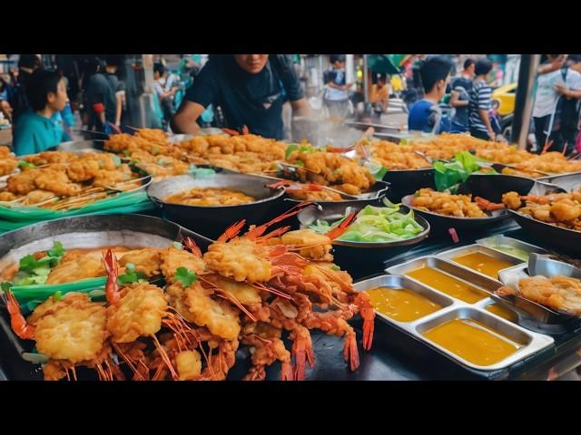 Ep 10 Crispy fried shrimp pancakes with over 50 delicious dishes Best Street Foods Collection 2024