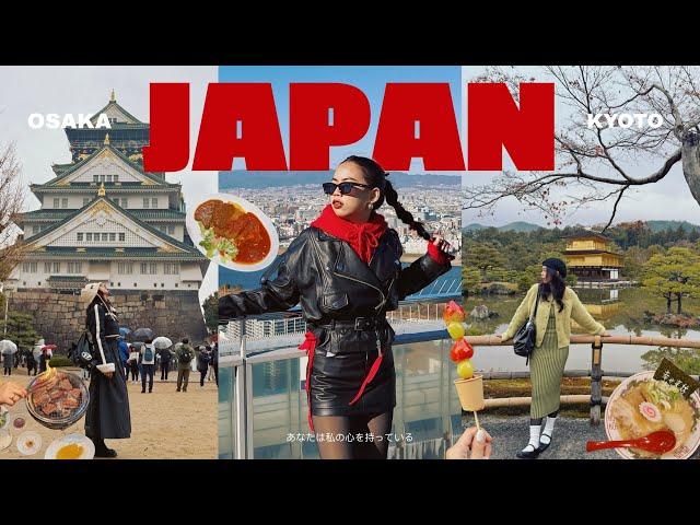 JAPAN VLOG: Osaka and Kyoto (7 days) dotonbori, osaka castle, yasaka pagoda, BEST food spots 