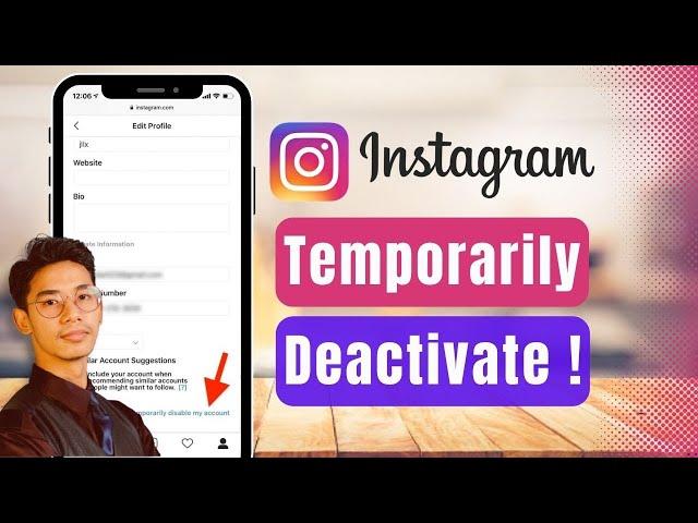 How To Temporarily DEACTIVATE Instagram Account (Latest Update 2024)