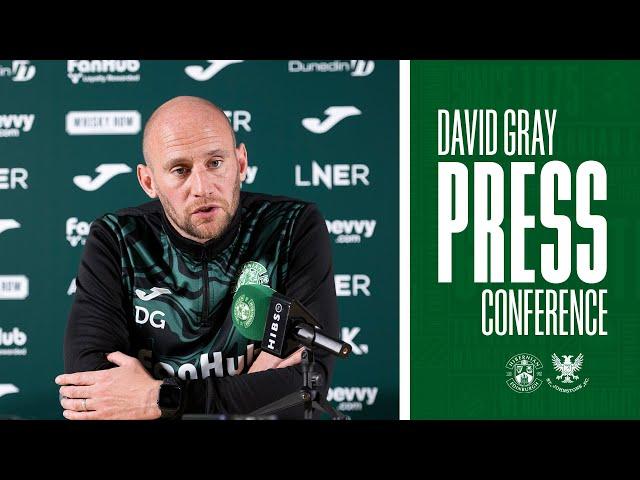 Hibernian vs St Johnstone | David Gray's Press Conference