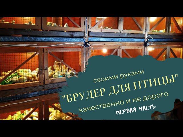 Брудер для цыплят | Как сделать отличный и дешевый брудер? | Часть 1