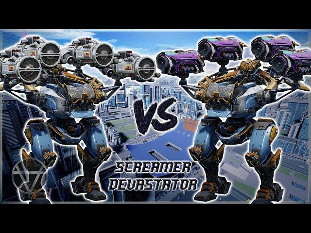 [WR]  Screamer VS Devastator – Mk3 Sonic Comparison | War Robots