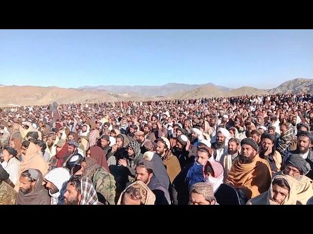 Thousands attend funeral of Taliban minister killed by Islamic State suicide bombing