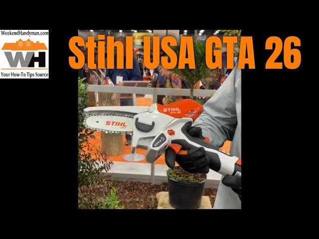 The Brand New for 2020 #StihlUSA GTA 26 Tree and Brush Trimmer Battery Powered Hand Held Saw