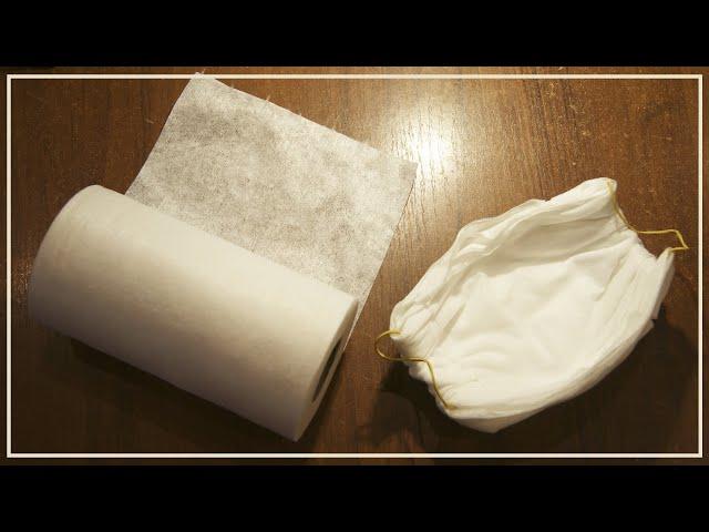 Do-it-yourself protective mask in 3 minutes.