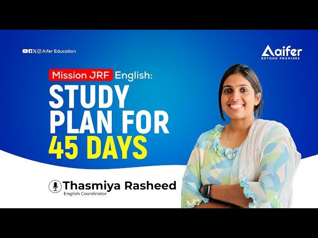 Study plan for UGC NET| English June 2024 | Aifer Education