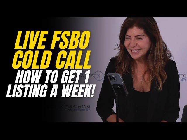 LIVE FSBO Cold Call: How To Get 1 FSBO Listing a Week!