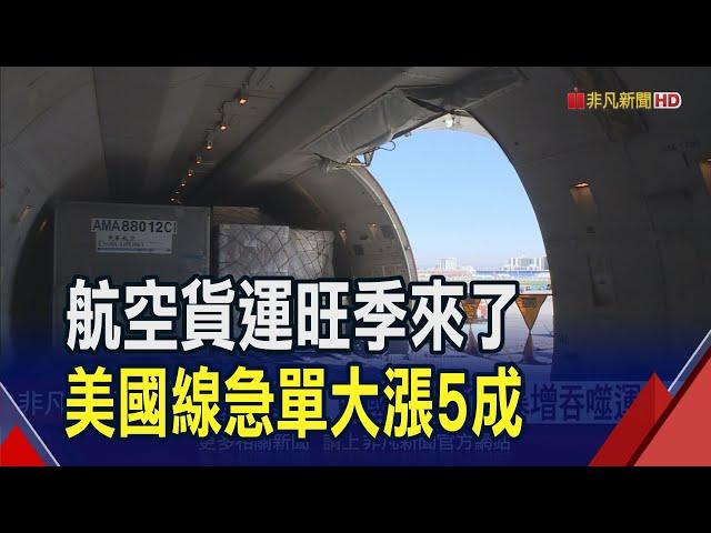 AI.傳產.電商都旺！航空貨運每公斤衝破300元 美國線急單狂漲5成｜非凡財經新聞｜20240702