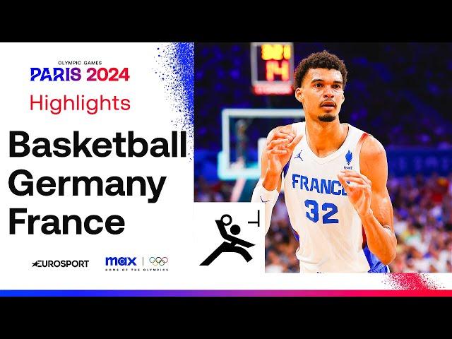 ALL ACTION!  | France vs Germany - Group B Men's Basketball Highlights | #Paris2024