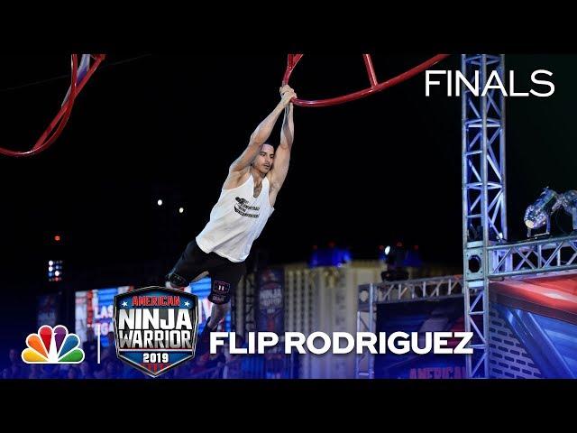 Flip Rodriguez's Lucky Safety Pass Run in Stage 1 - American Ninja Warrior Vegas Finals 2019