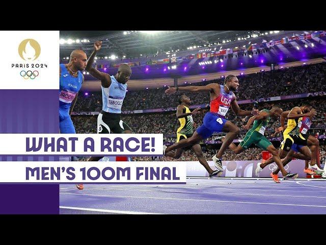 Noah Lyles takes gold! Men's 100m Final!  | #Paris2024 highlights