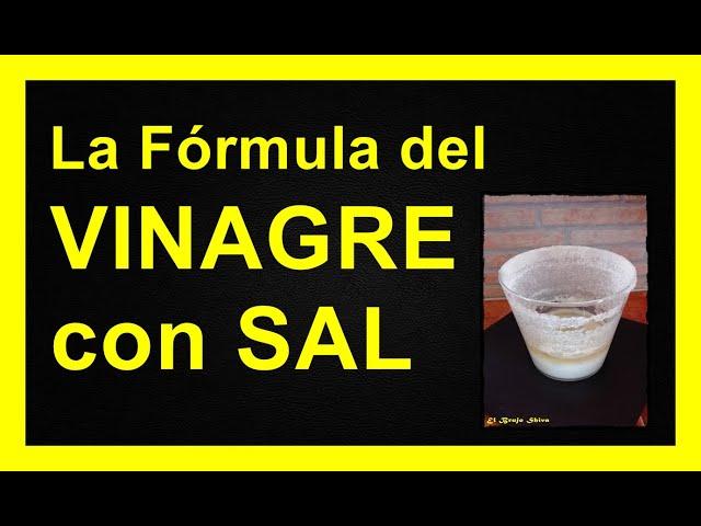 LA FÓRMULA DEL VINAGRE CON SAL #elbrujoshiva #vinagre #sal #energías