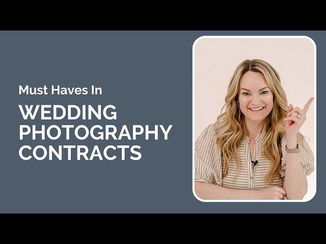 What to Include in a Wedding Photography Business Contract