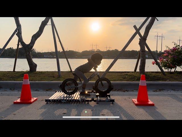 Latihan roller pushbike with view sunset // 31 oct 2023