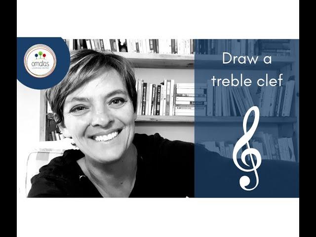 Drawing a treble clef and musical notes.
