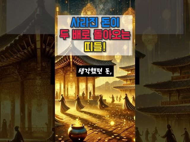 사라진 돈이 두 배로 돌아오는 띠 #재물운 #운세 #오늘의운세 #대박운세 #사주팔자