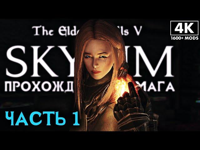 SKYRIM: SE  Прохождение за Мага (1600+ Модов) ─ Часть 1: Первый День в Скайриме  Скайрим с Модами