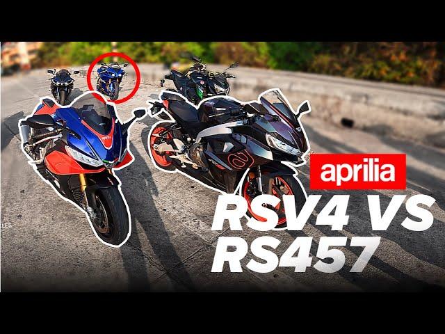 Aprilia RSV4 VS RS457 | Sunday Ride | Malayalam Vlog