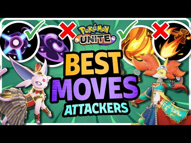 BEST Moves For Every Attacker! *Why Choose One Over The Other* | Pokemon Unite